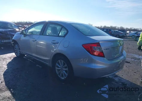 2012 Honda Civic Ex-L из США, поврежденный, VIN 19XFB2F92CE013866